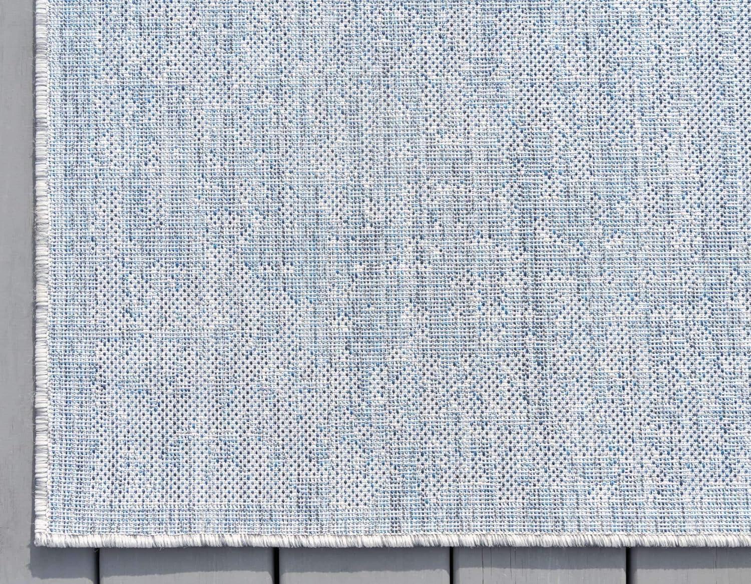 Unique Loom 3' 3 x 5' 3 Rectangle Indoor/Outdoor Traditional Blue Area Rug