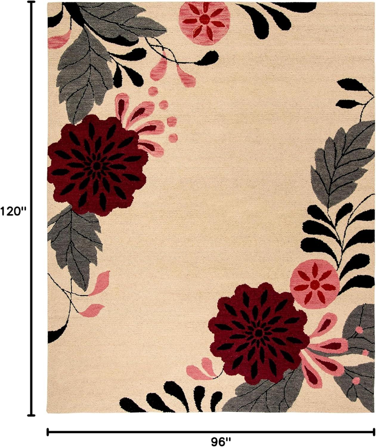 Wool Floral Indoor Rug