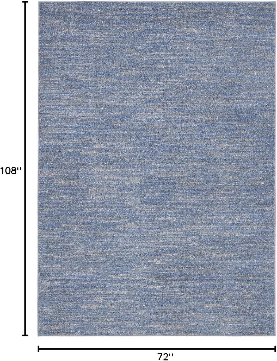 Nourison Nourison Essentials NRE01 Indoor/outdoor Area Rug - Blue/Grey 6' x 9'