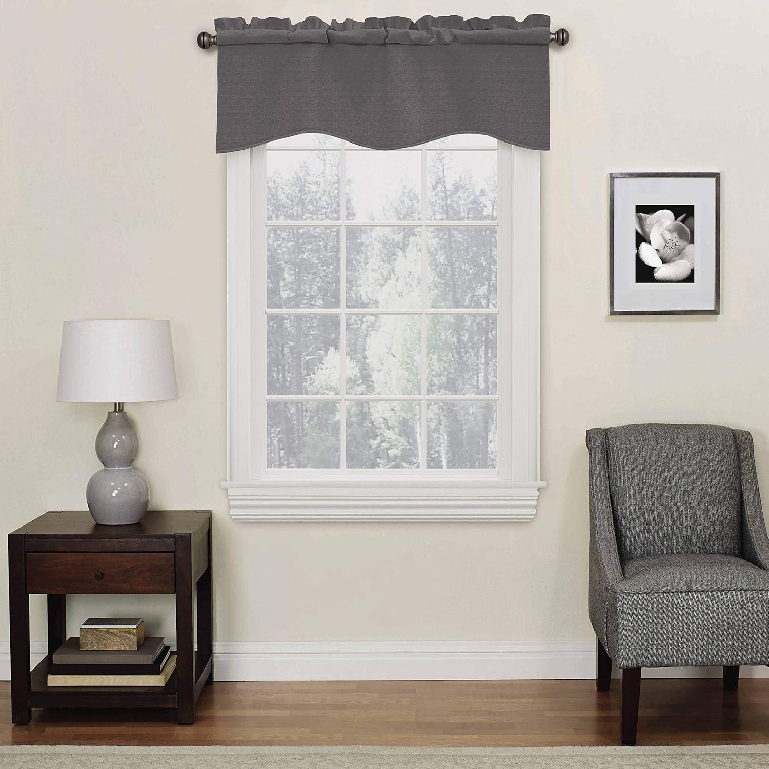 Eclipse Kendall Scalloped 42'' W Window Valance