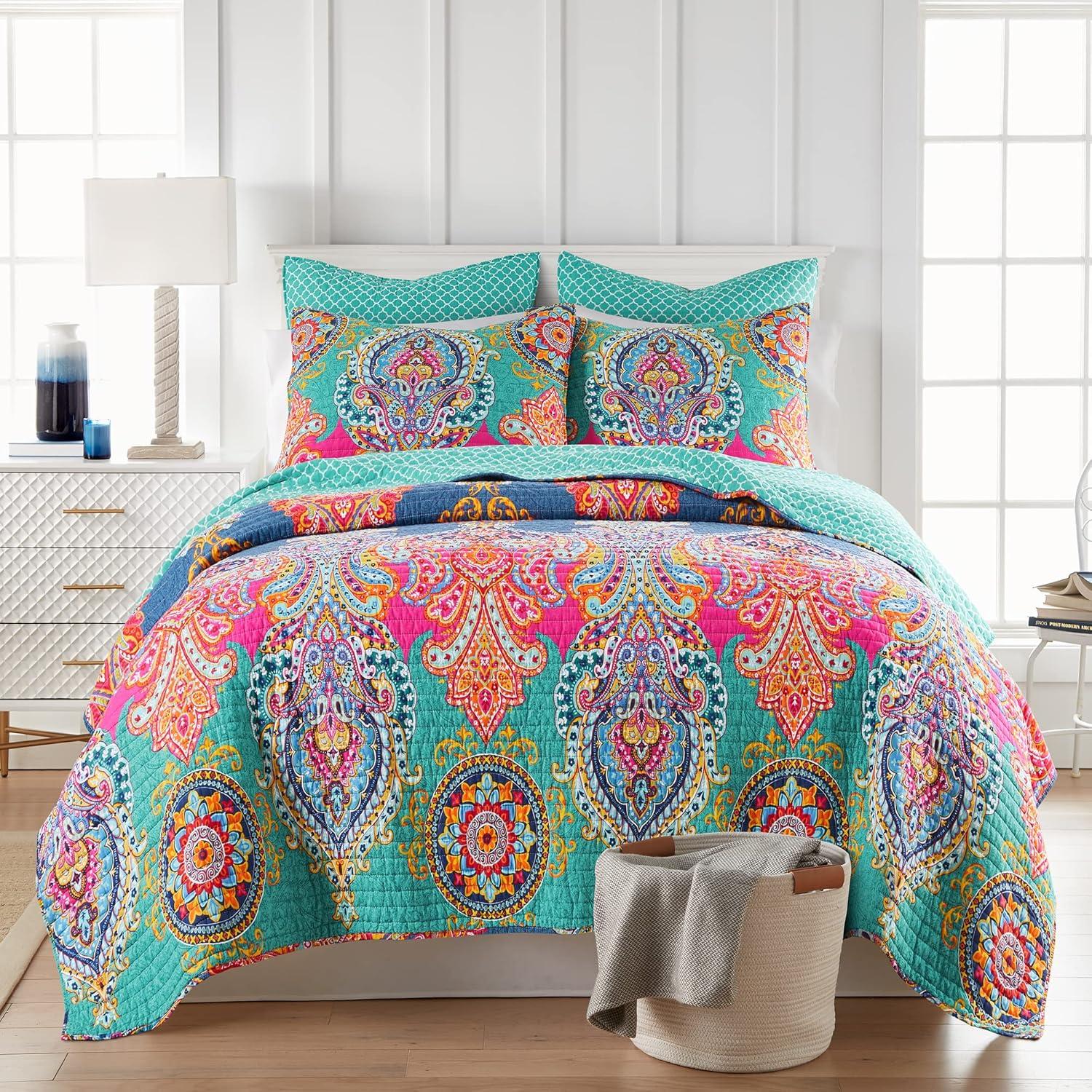Fantasia Quilt Set - One Twin/Twin XL Quilt and One Standard Sham - Levtex Home