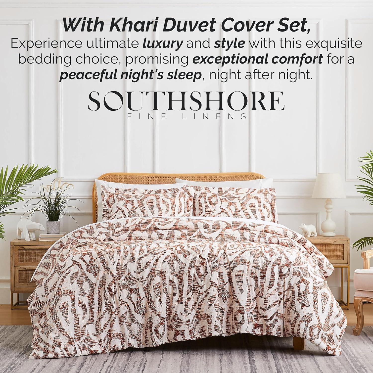 Southshore Fine Living Khari Oversized ultra-soft Microfiber Duvet Cover Set with shams