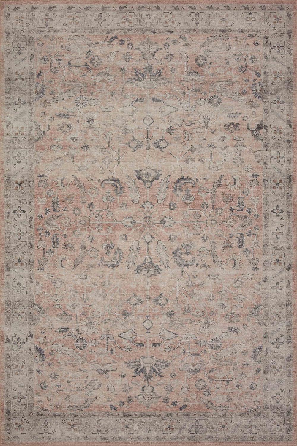 Loloi II Hathaway Printed Oriental Area Rug, Blush / Multi, 7'-6" x 9'-6"