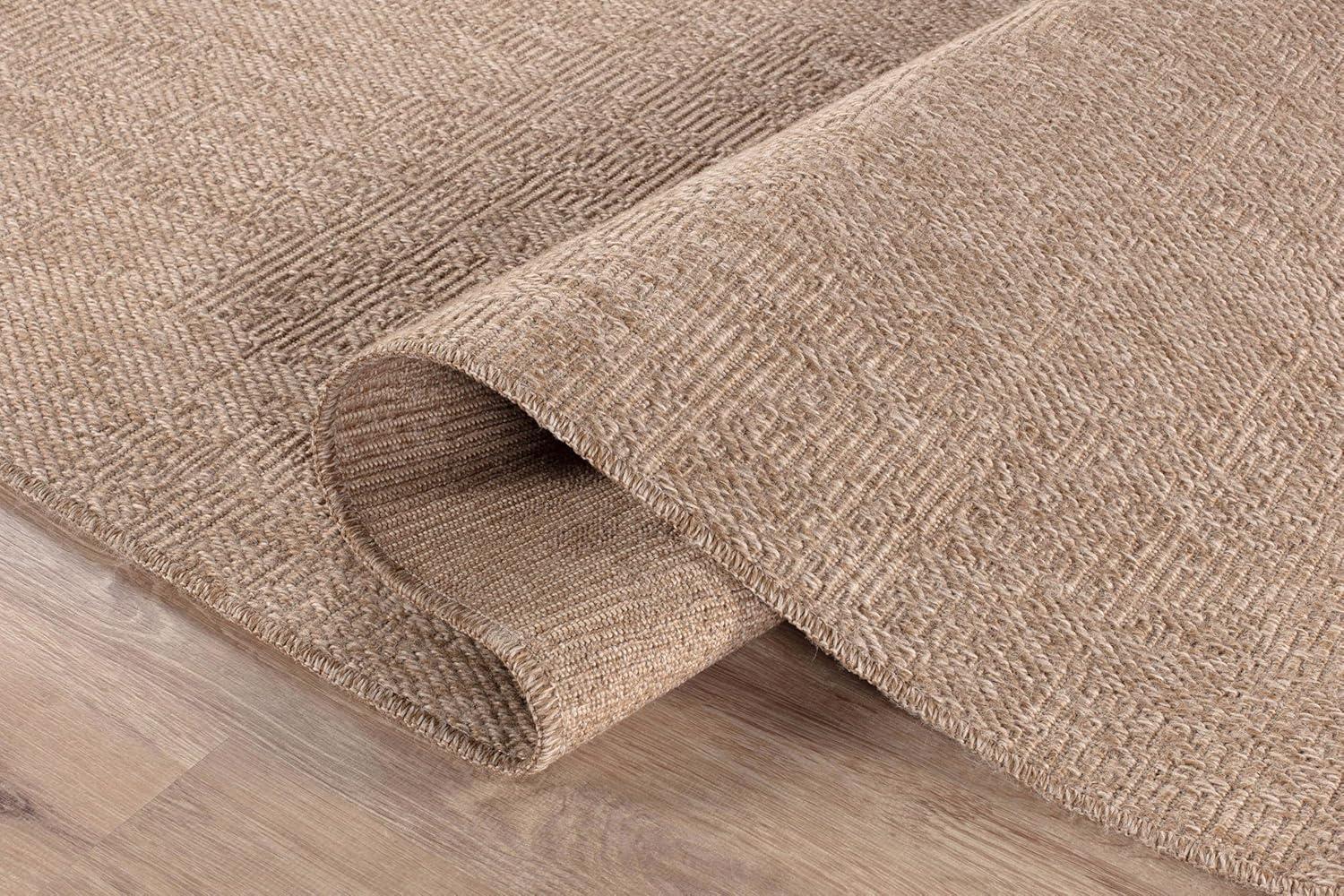 4'x6' Pata Hand Woven Chunky Jute Area Rug, Natural - JONATHAN Y