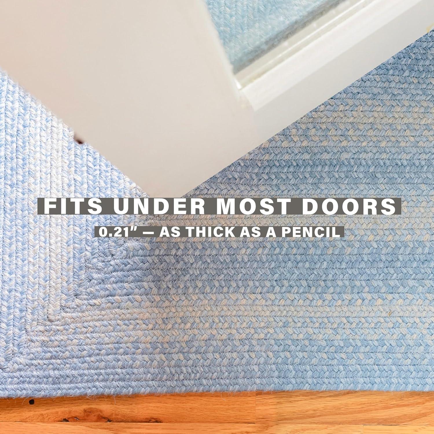 Homespice Sky Blue 5x8 Braided Rug for Coastal Country Decor - Perfect Rustic Area Rugs for Living Room with Coastal Country Charm, Braided Jute Rug