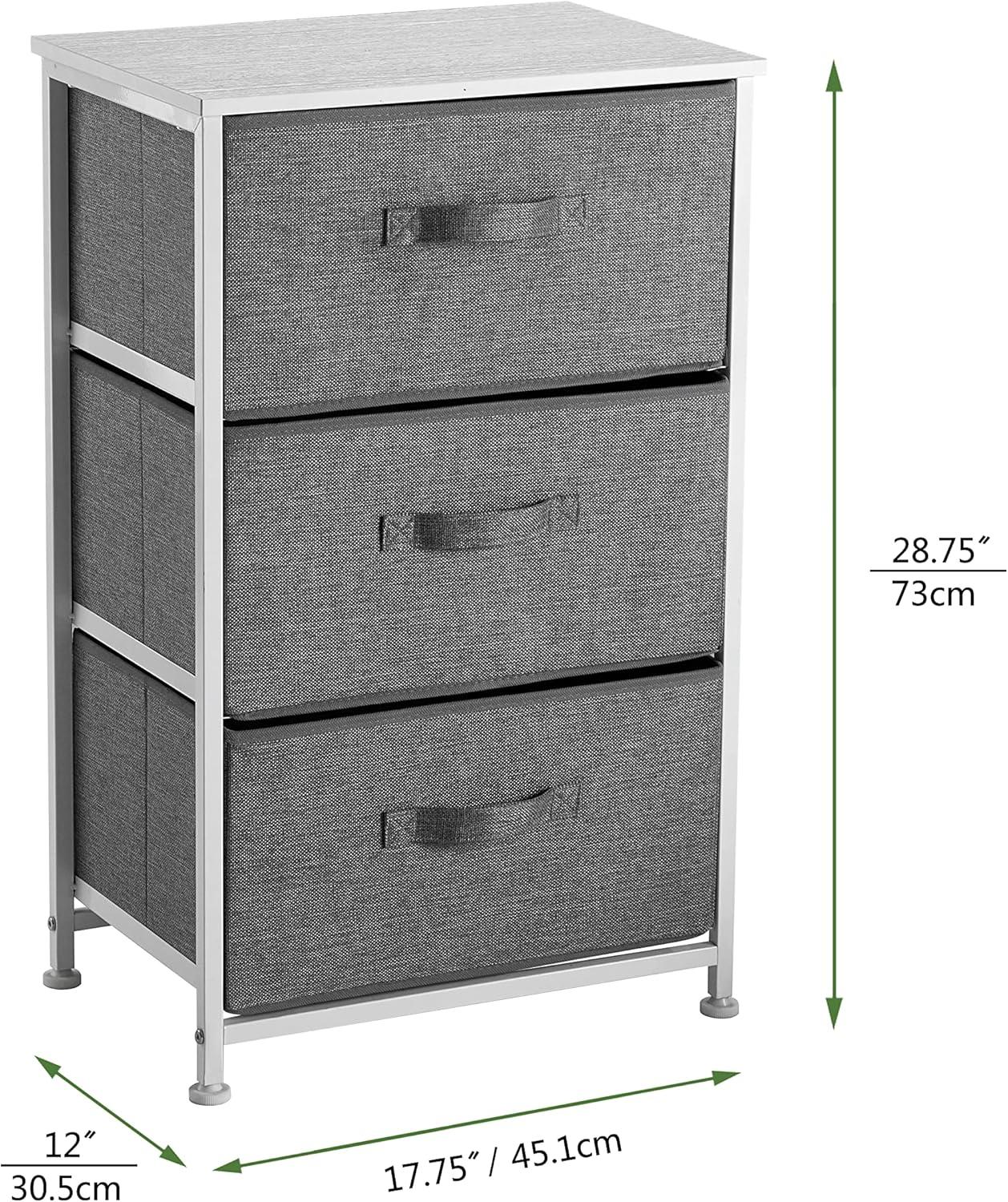 Urban Shop 3 Tier Storage Cart, Grey