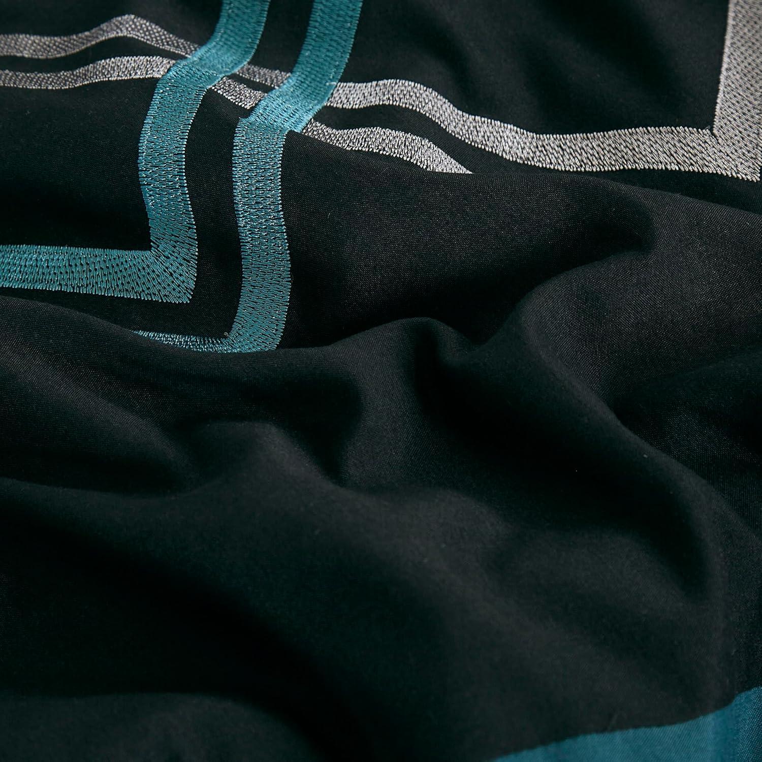 Chezmoi Collection Microfiber Modern & Contemporary 7 Piece Comforter Set