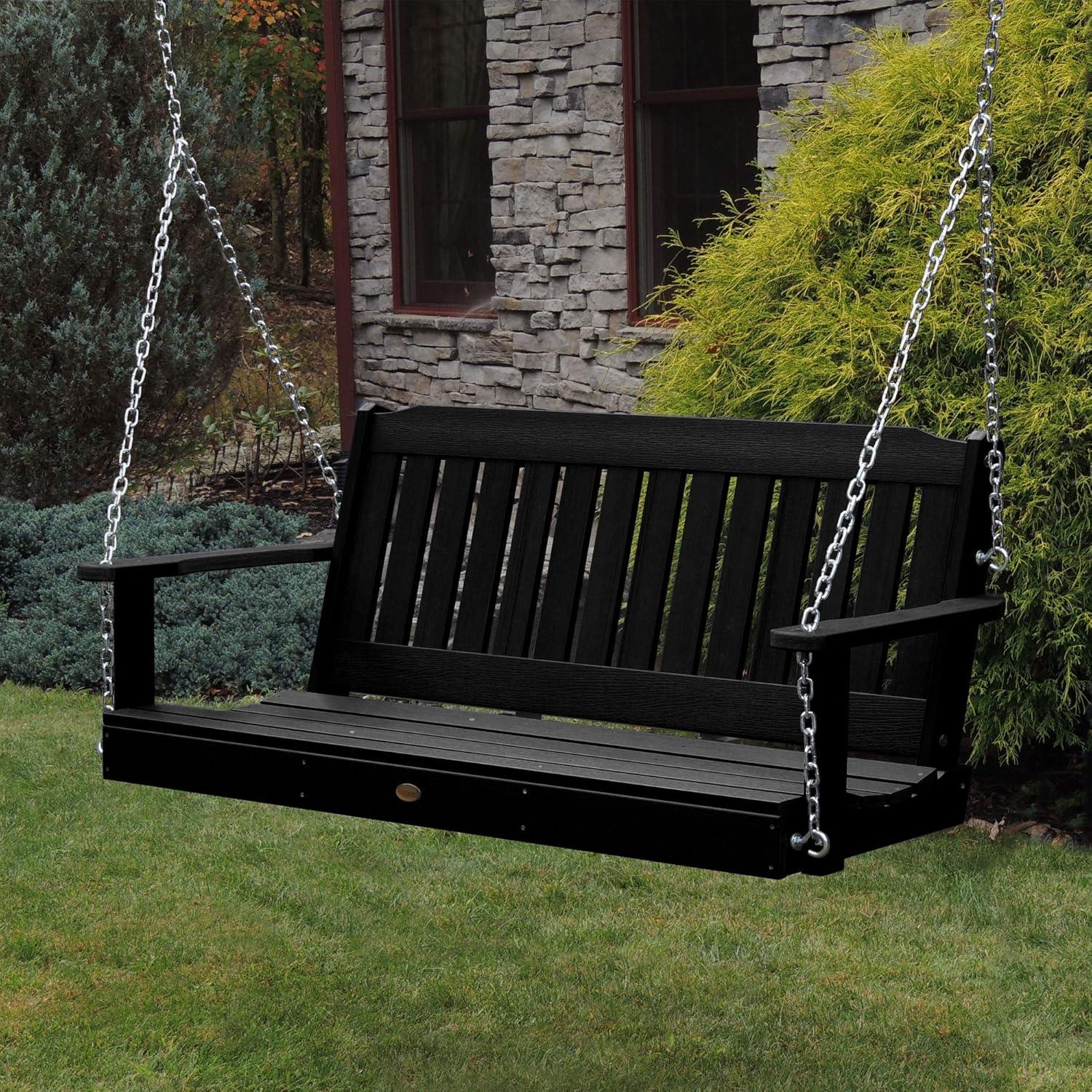 Highwood 4ft Lehigh Porch Swing - Outdoor, Eco-friendly, Synthetic Wood