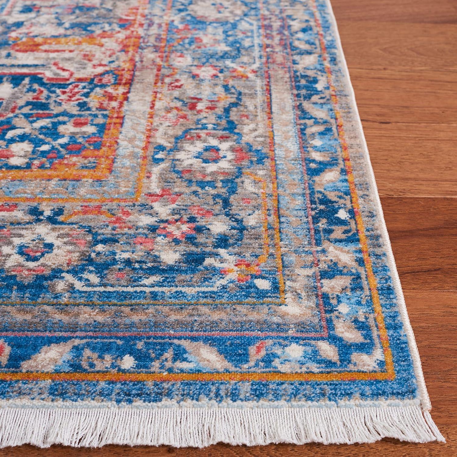 Vintage Persian VTPB438 Power Loomed Accent Rug - Blue/Multi - 3'x5' - Safavieh.