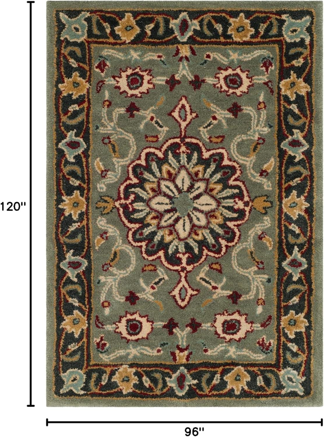 Heritage HG736 Hand Tufted Area Rug - Grey/Charcoal - 8'x10' - Safavieh.