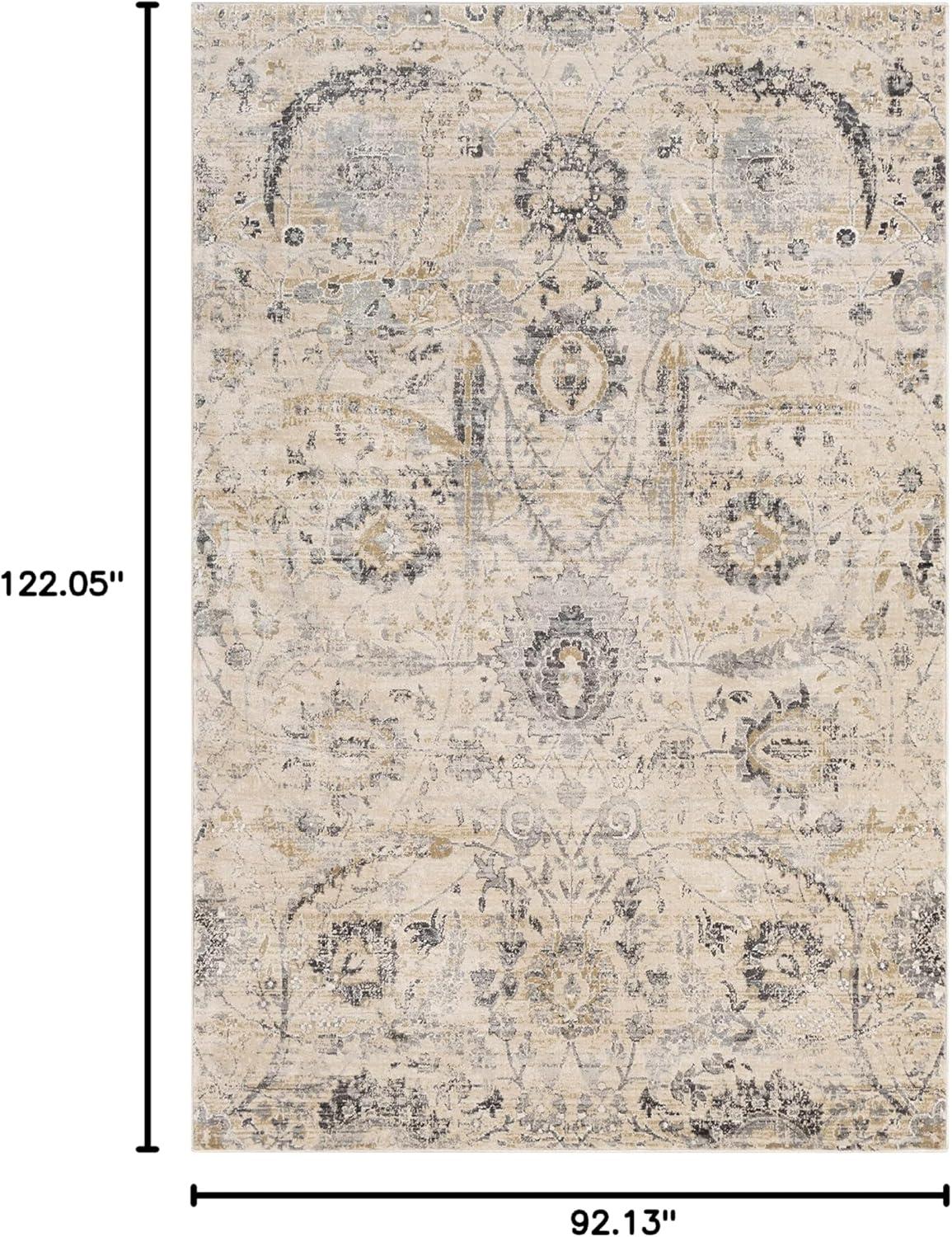 Hauteloom Rectangle Area Rug  Charcoal