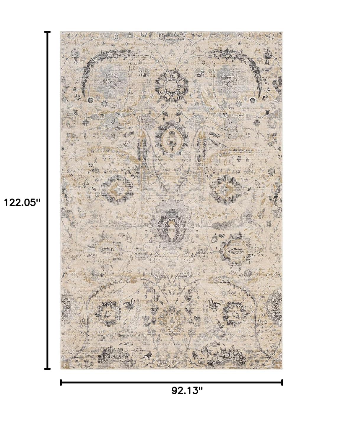 Hauteloom Rectangle Area Rug  Charcoal