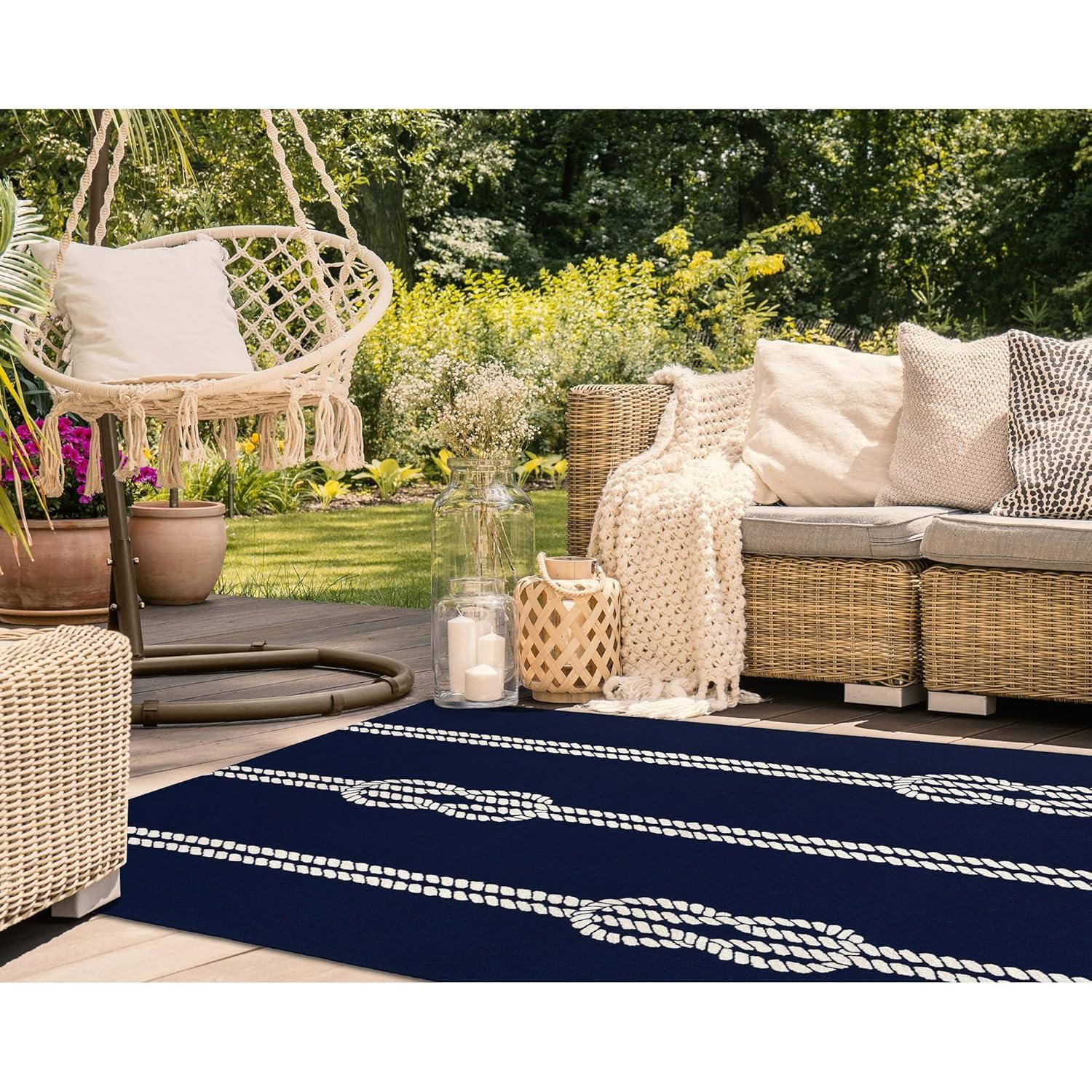 Nautical Rope Outdoor Rug