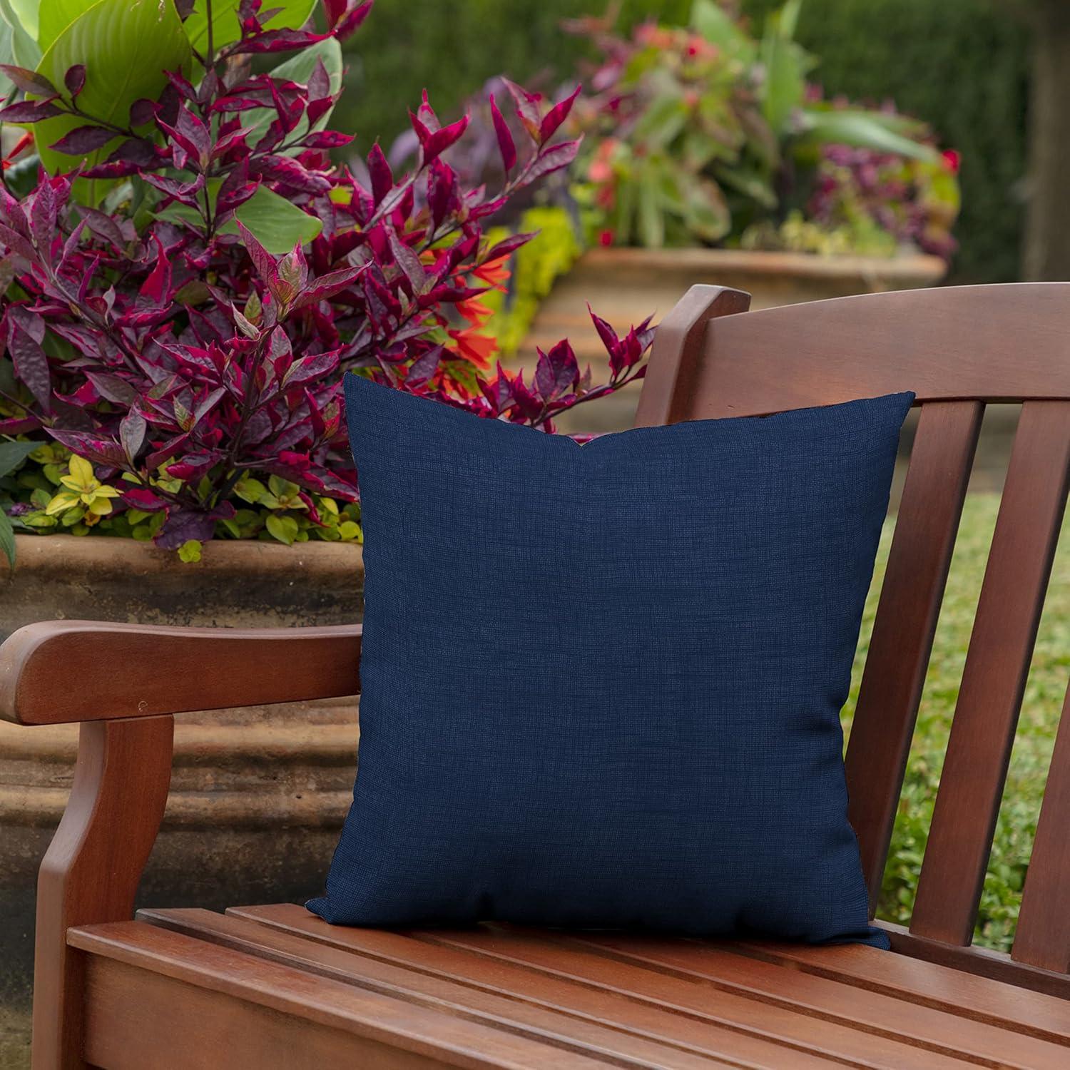 ARDEN Outdoor Toss Pillow (2 Pack) 16 x 16, Sapphire Blue Leala