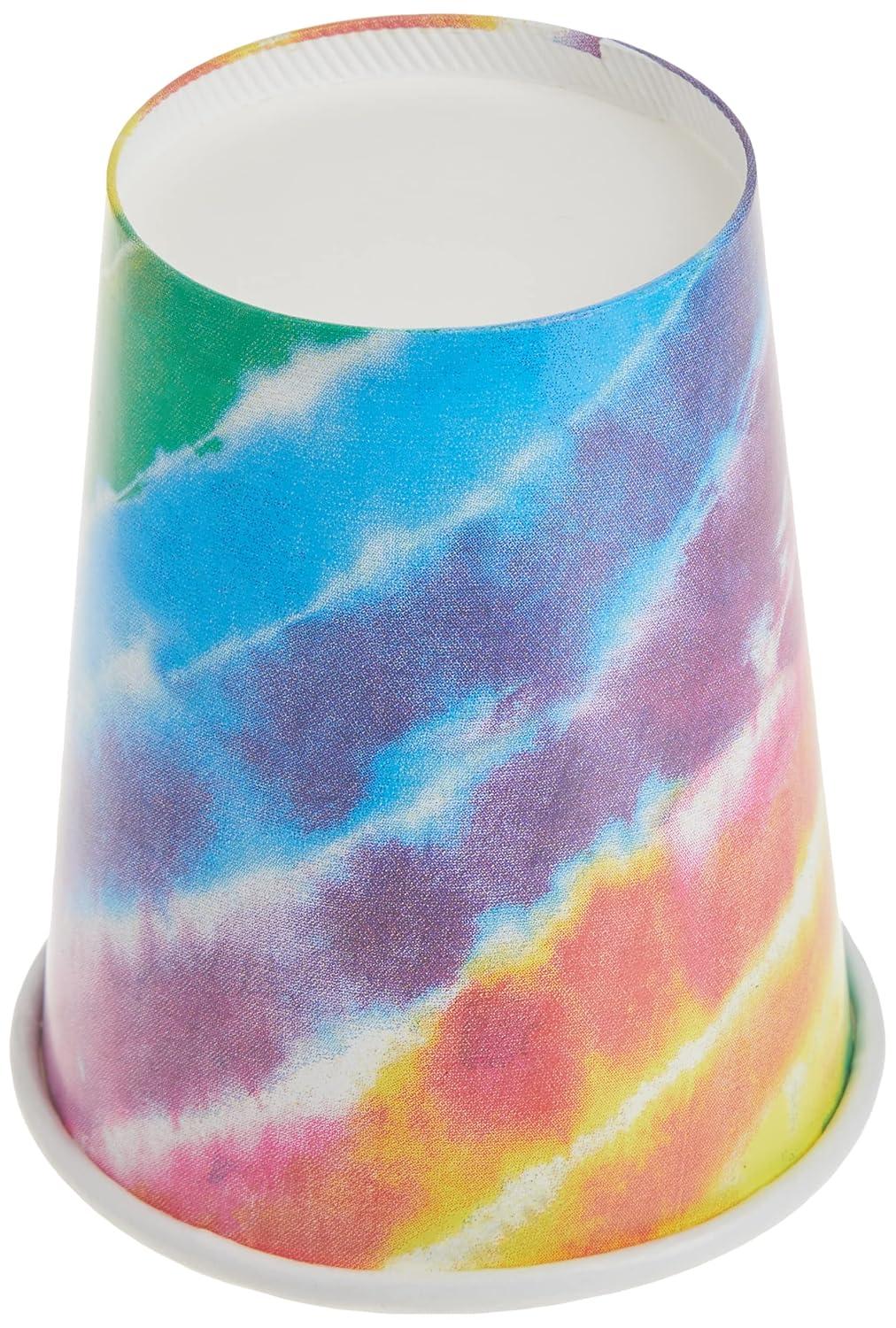 Unique Tie Dye Party Cups, 8ct, 9 oz, Multi