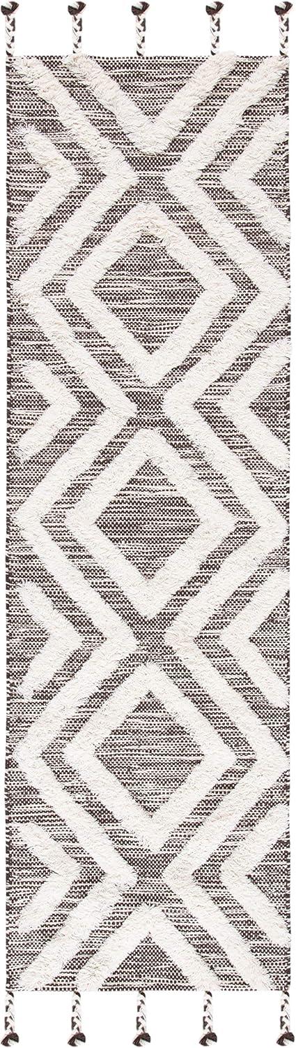 Kenya KNY331 Hand Tufted Runner Rug - Brown/Ivory - 2'3"x8' - Safavieh.
