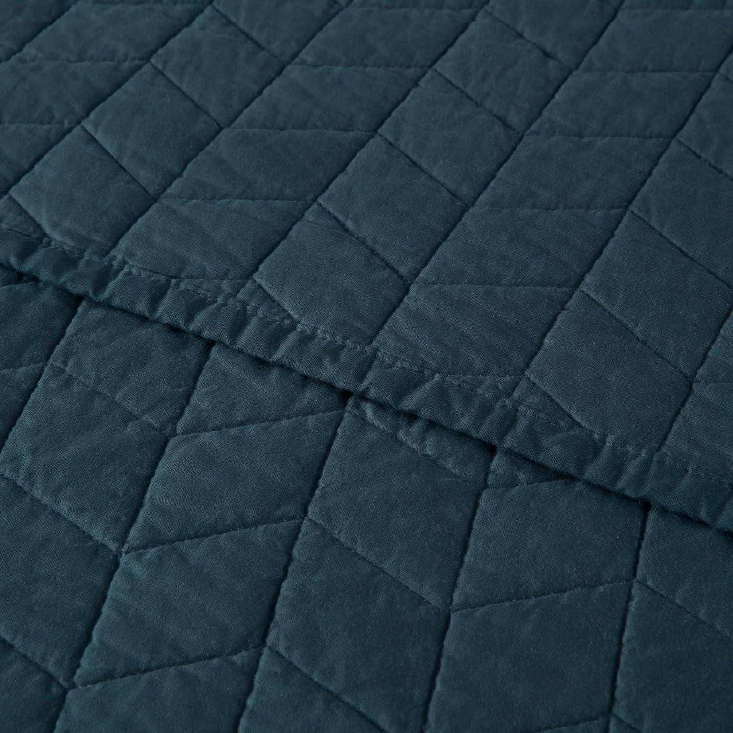 Solid Color Embroidery Stitching Cotton Quilt Sets Cotton Quilt Set