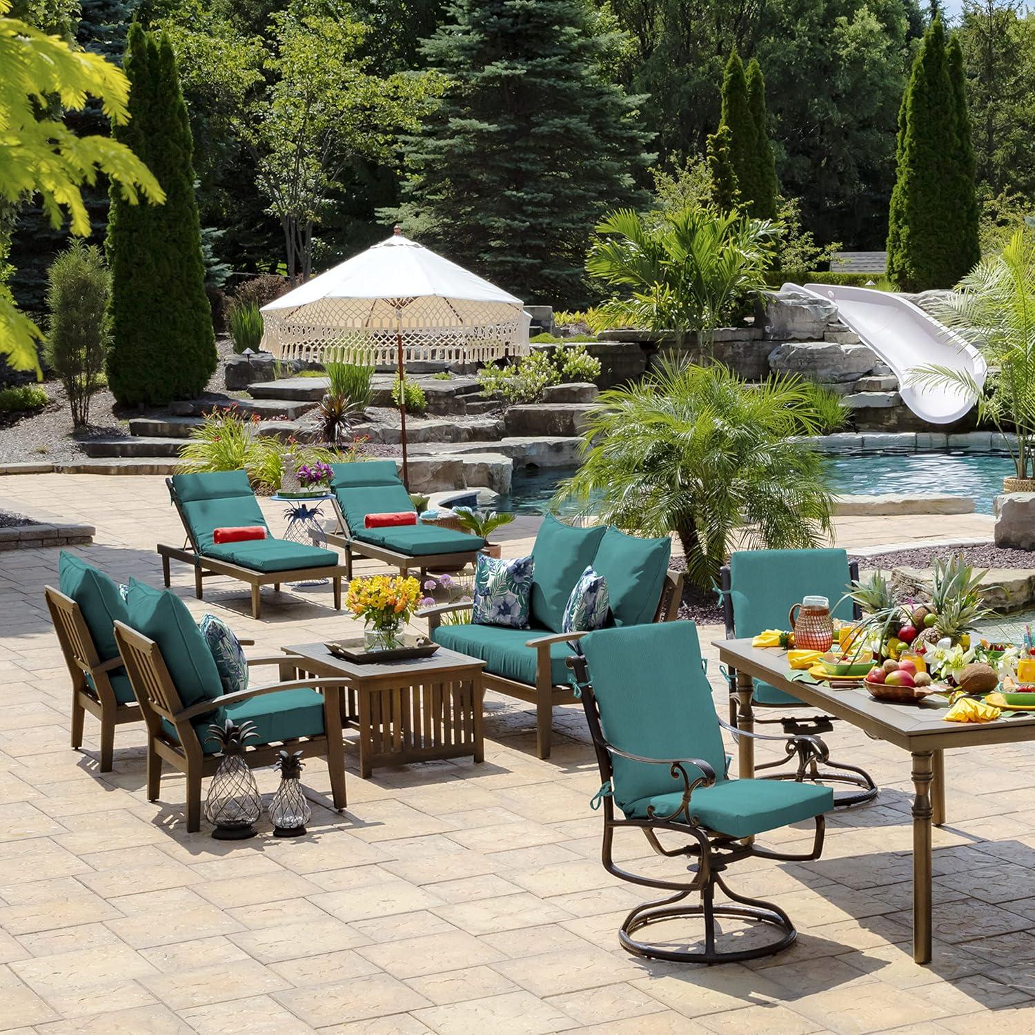 ARDEN ARDEN Salome Outdoor Floral Throw Pillow (Set of 2)