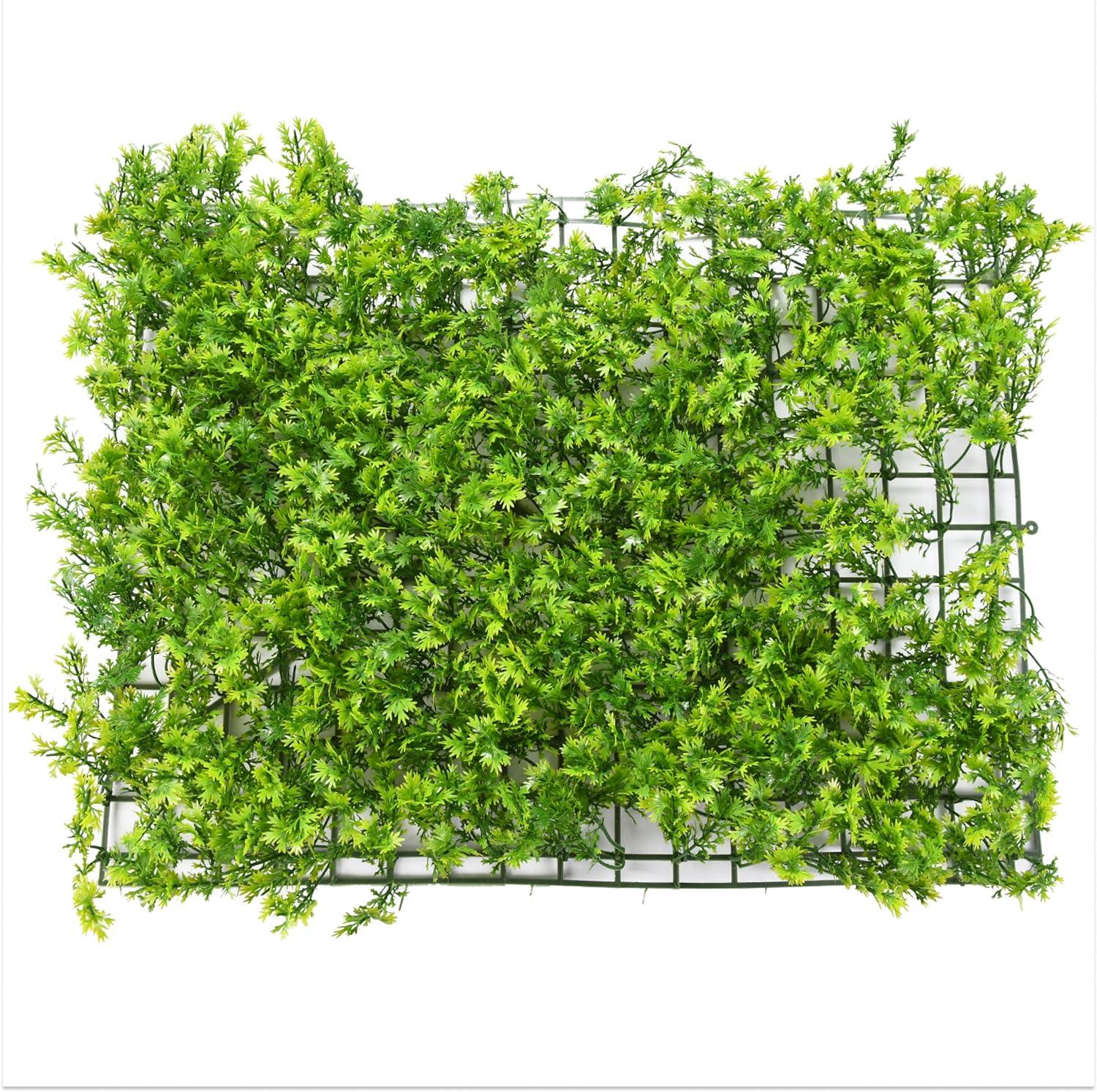 Homarden Artificial Grass Wall Boxwood Green Moss Panel for Wall Backdrop, Green