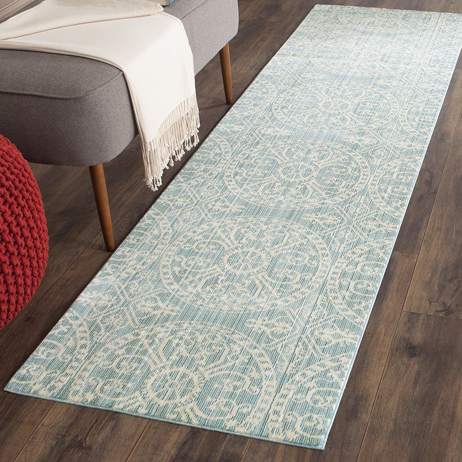 Valencia VAL214 Power Loomed Indoor Area Rug - Alpine/Cream - 5'x8' - Safavieh