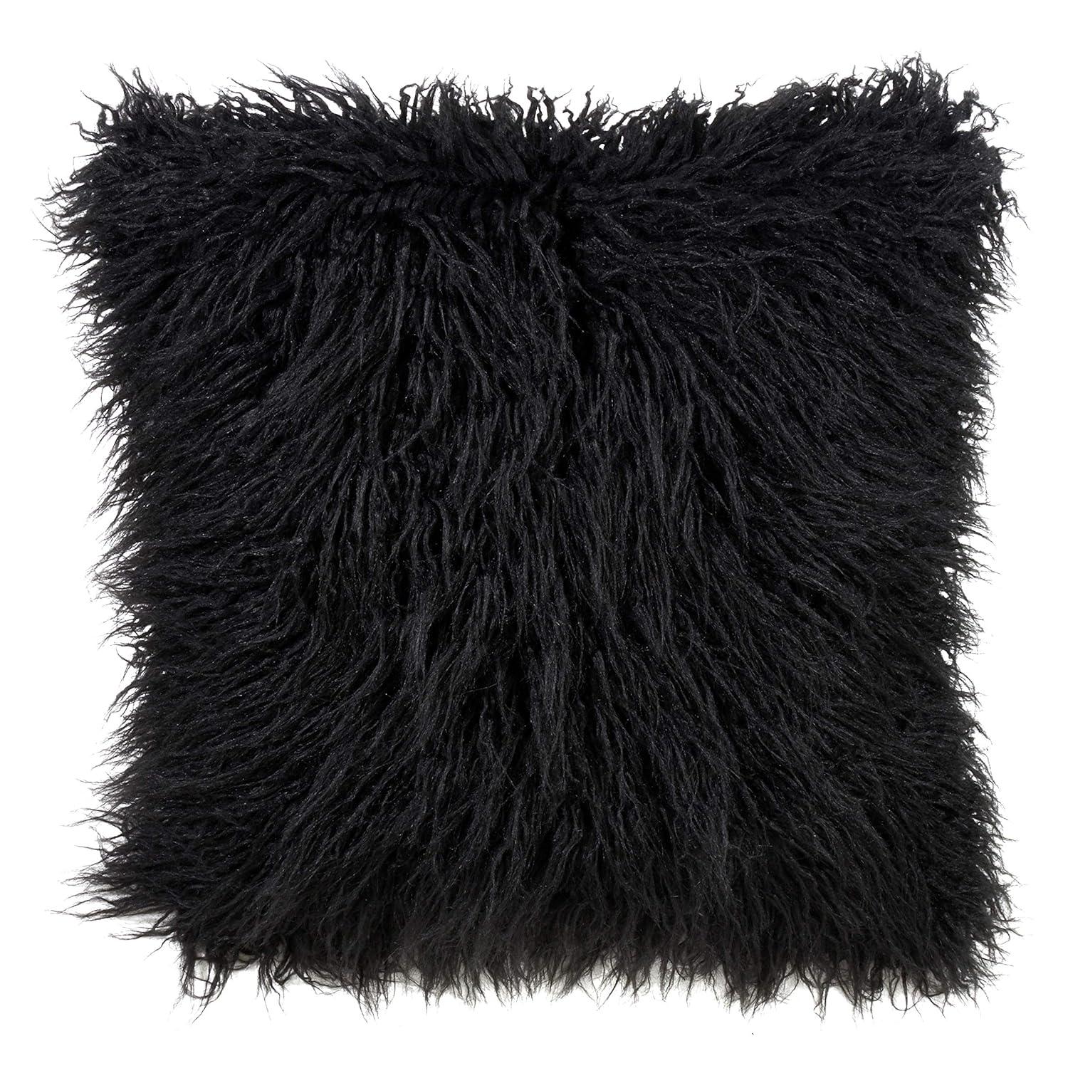 Faux Mongolian Collection Throw Pillow