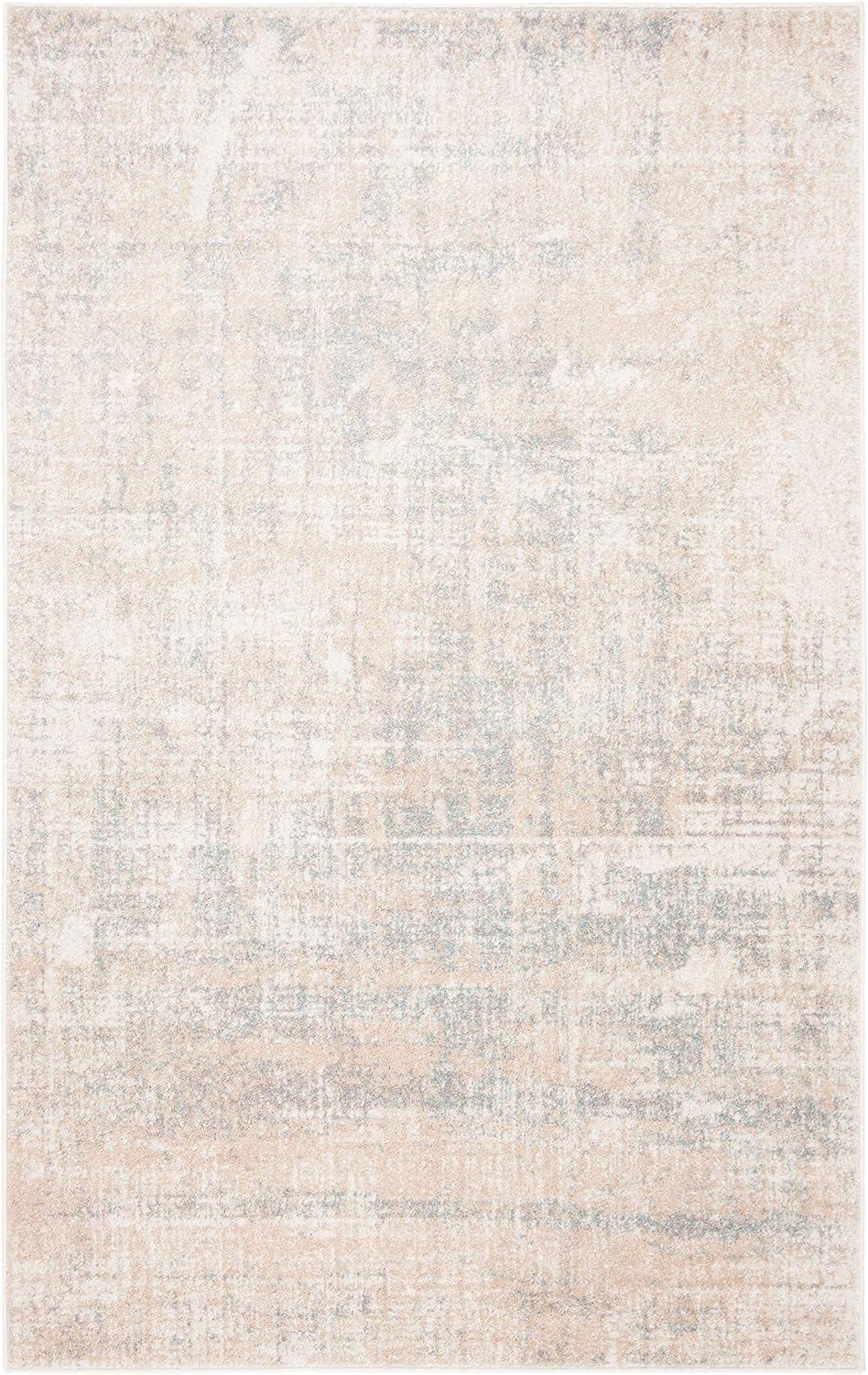 Adirondack ADR207 Machine Made Indoor Area Rug - Beige/Slate - 5'-1"x7'-6" - Safavieh