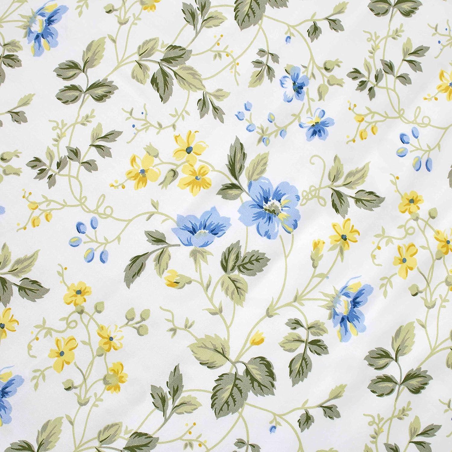 Laura Ashley Laura Ashley Meadow Floral Cotton Blue Duvet Cover Set