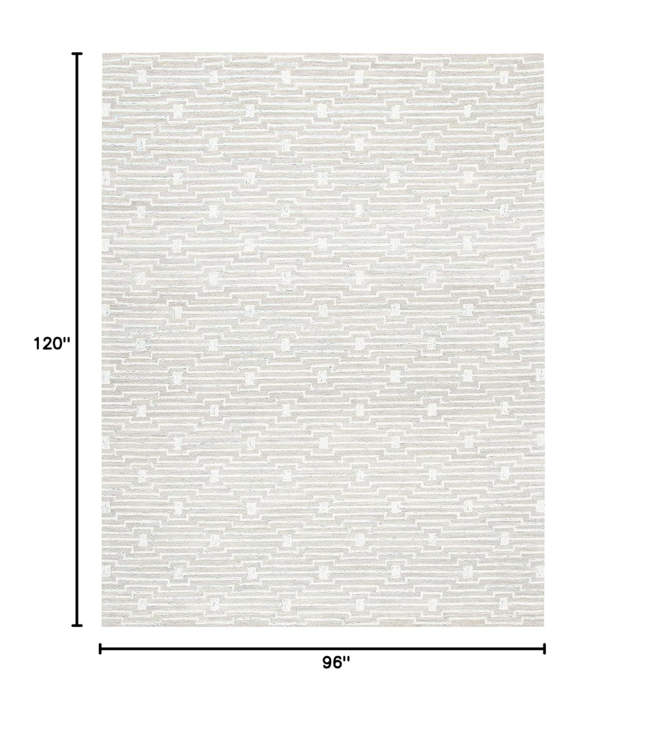 Micro-Loop MLP178 Hand Tufted Area Rug - Light Grey/Ivory - 8'x10' - Safavieh.
