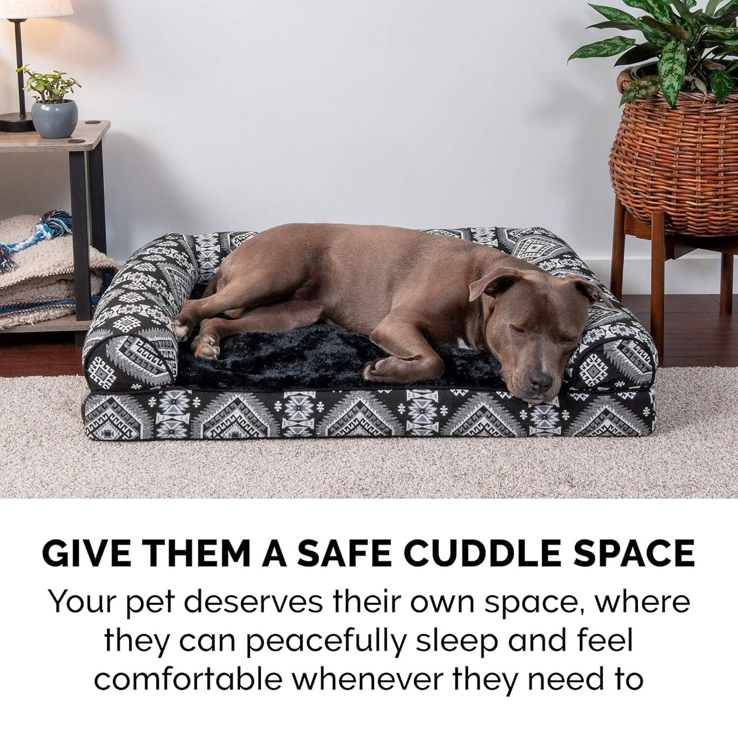 Luxe Fur & Performance Linen Sofa Bed
