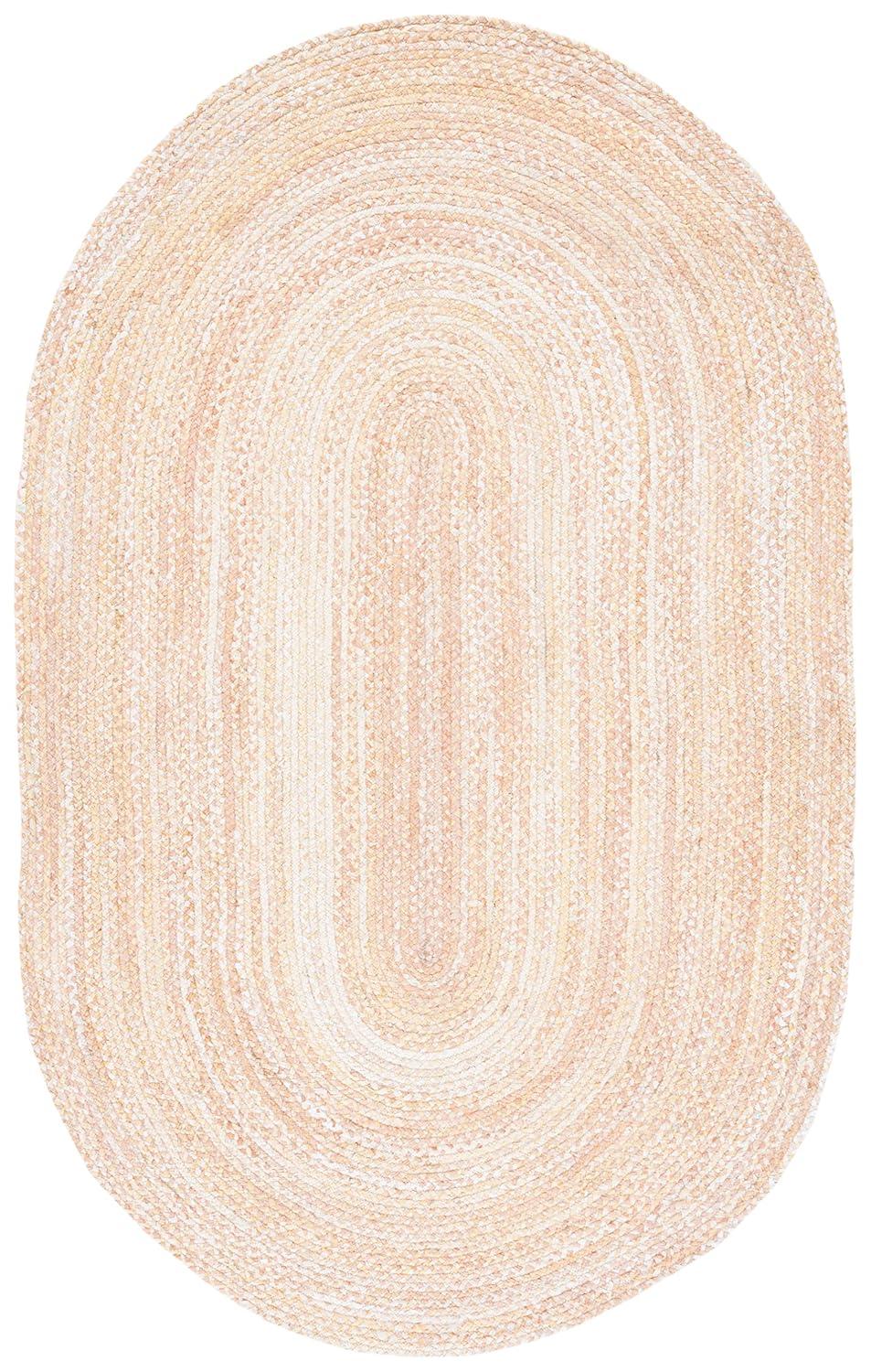 Highland Dunes Bendooragh Hand-Braided Jute Natural Area Rug