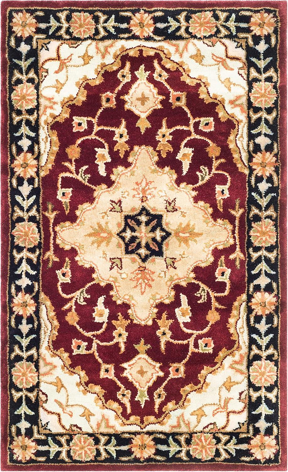 Heritage HG760 Handmade Accent Rug - 3'x5' - Red/Black - Safavieh