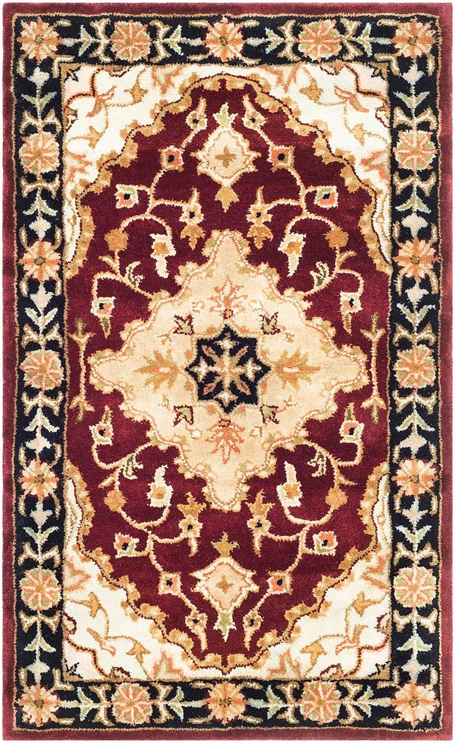 Heritage HG760 Handmade Accent Rug - 3'x5' - Red/Black - Safavieh