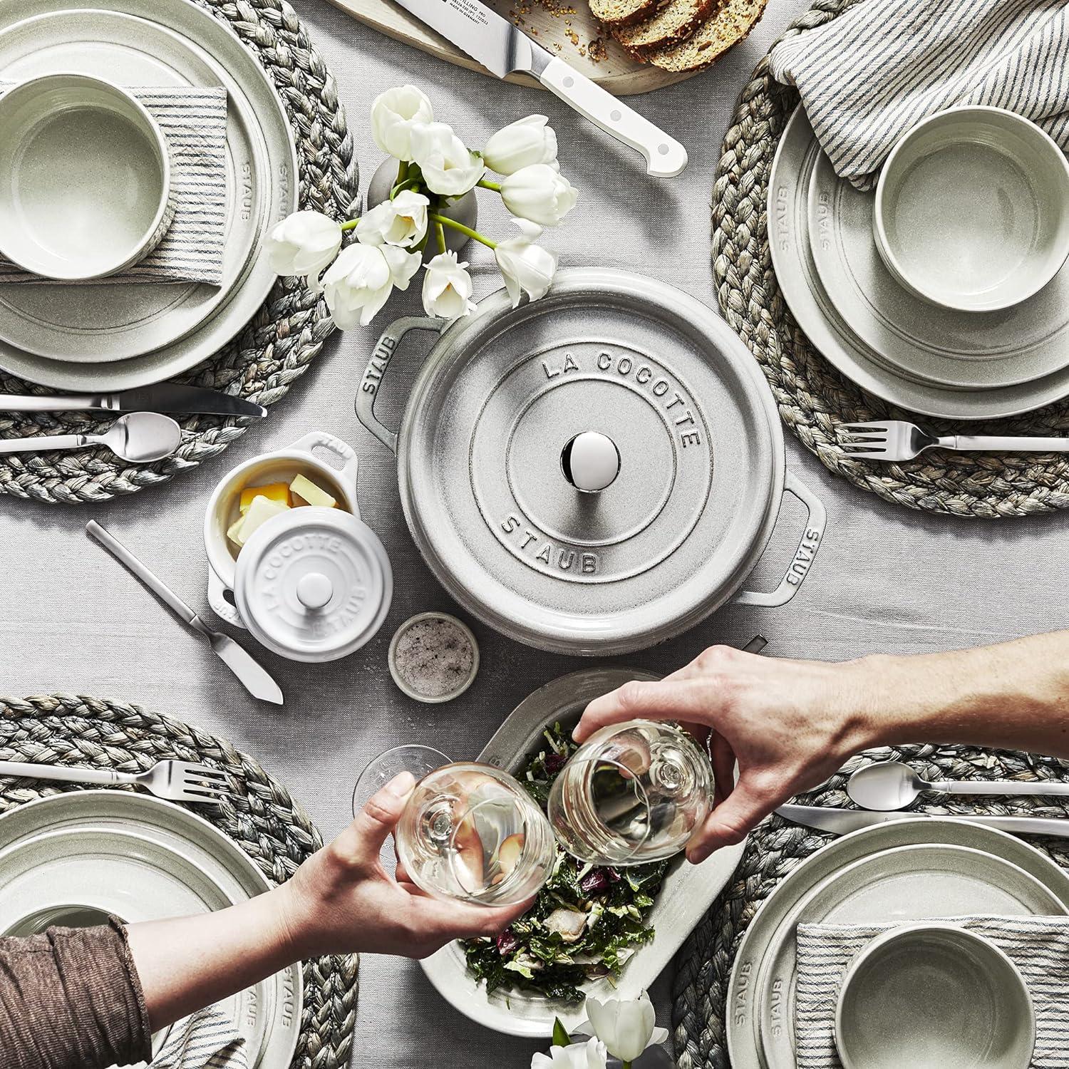 White Truffle 12-Piece Porcelain Dinnerware Set