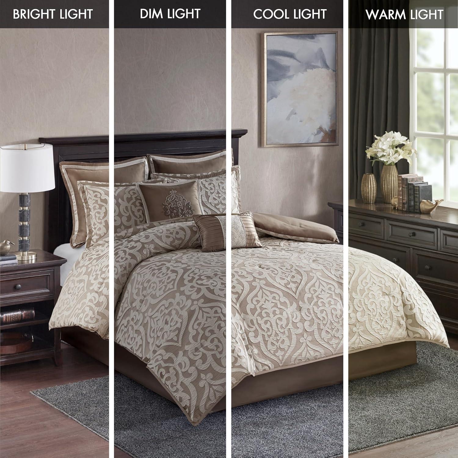 Madison Park Odette Jacquard 8 Piece Comforter Set