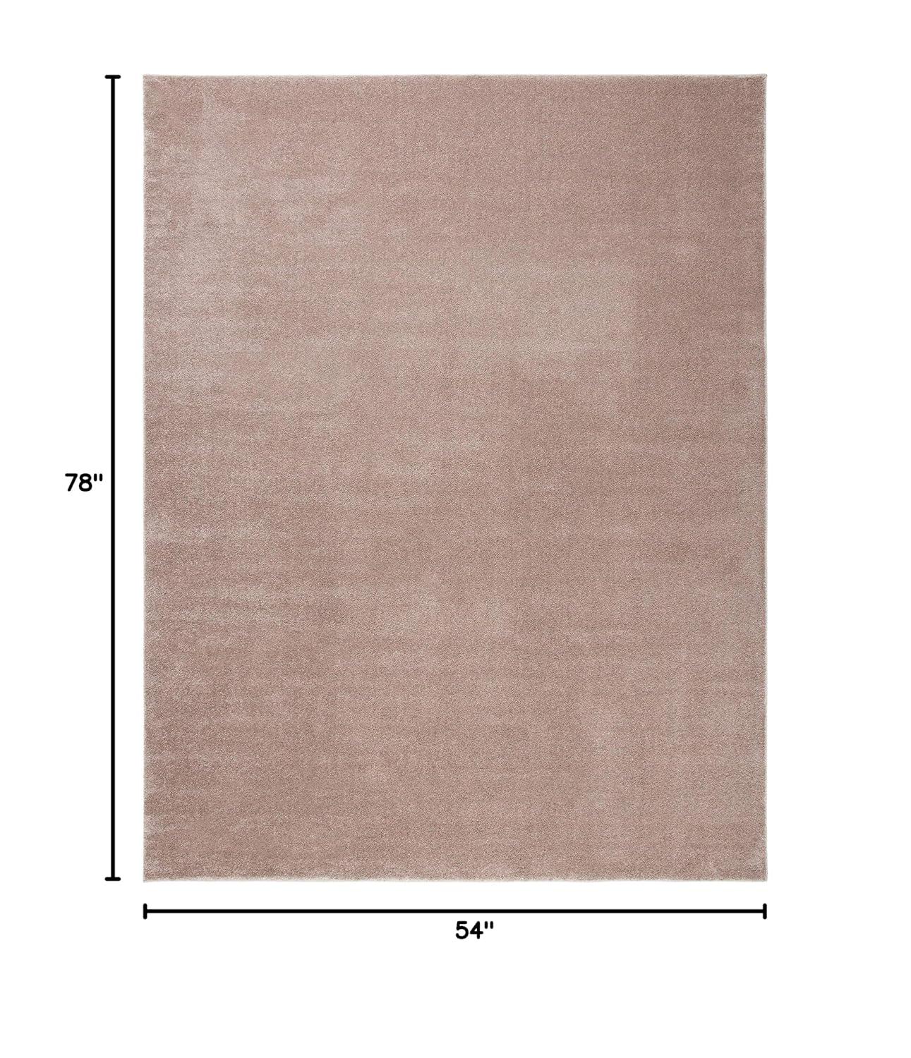 Pattern & Solid PNS320 Power Loomed Indoor Accent Rug - 4'5"x6'5" - Taupe - Safavieh