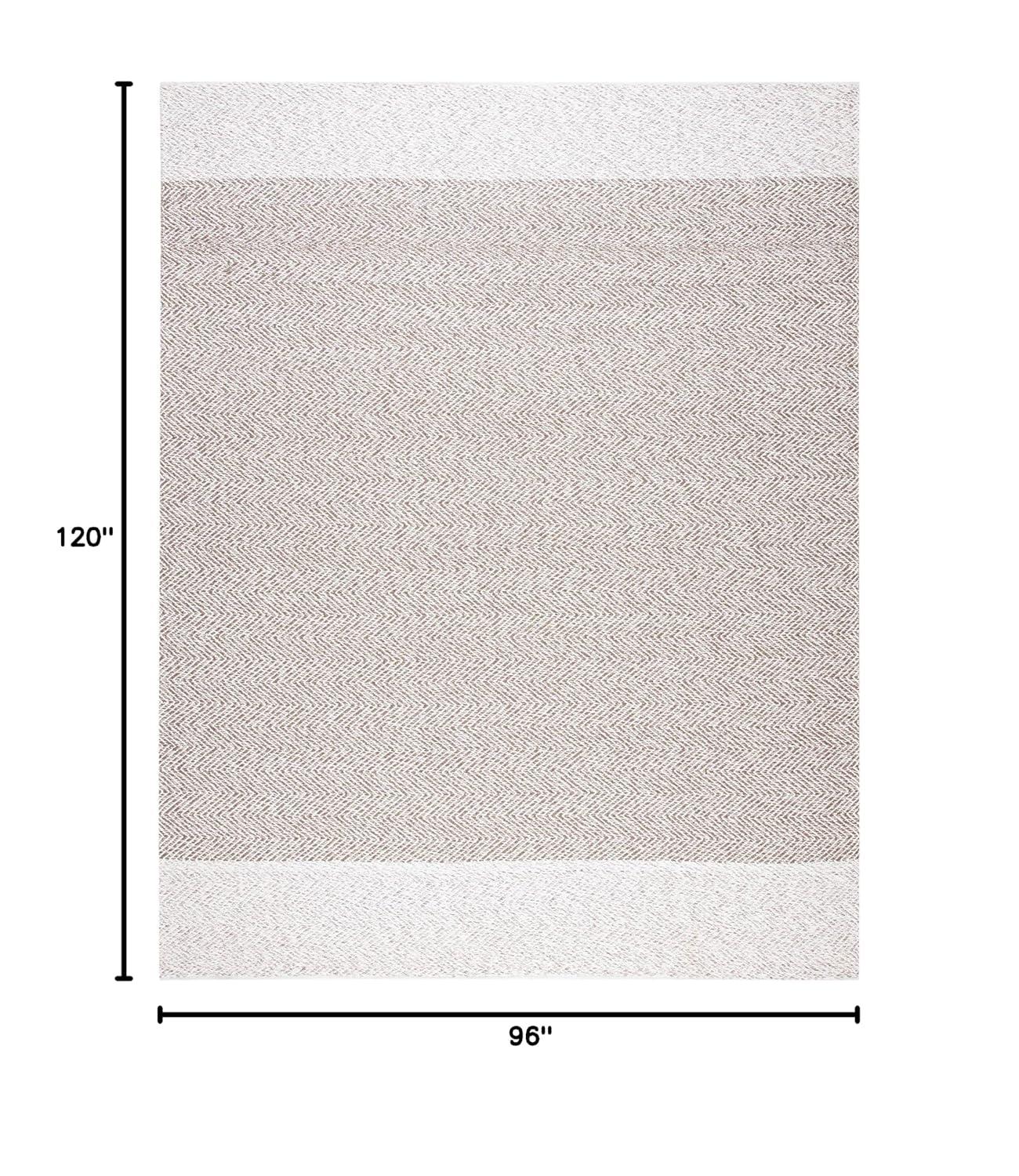Nantucket NAN148 Hand Loomed Area Rug - Ivory/Taupe - 8'x10' - Safavieh.
