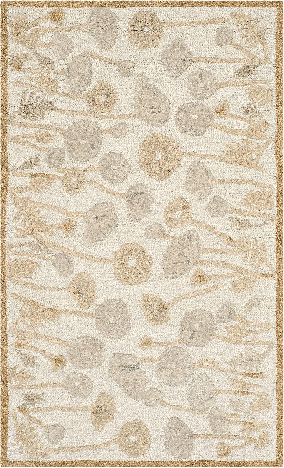 Martha Stewart Poppy Glossary - MSR3627 - Indoor Hand Tufted Runners - Nutshell/Brown - 2'6"x4'3"