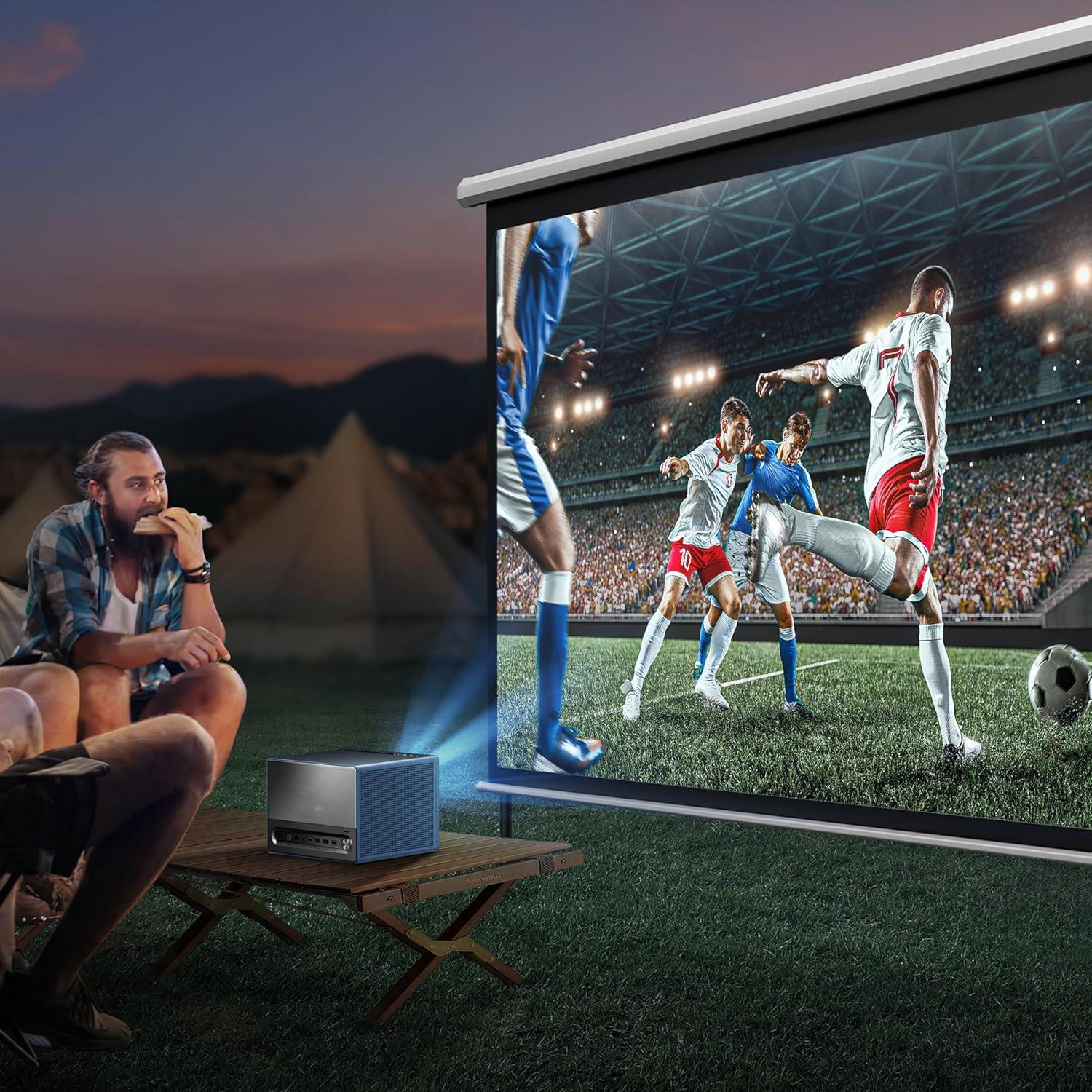 Hisense C1 Trichroma Laser 4K UHD Mini Projector with Dolby Vision, Dolby Atmos, & 1,600 Lumen Brightness