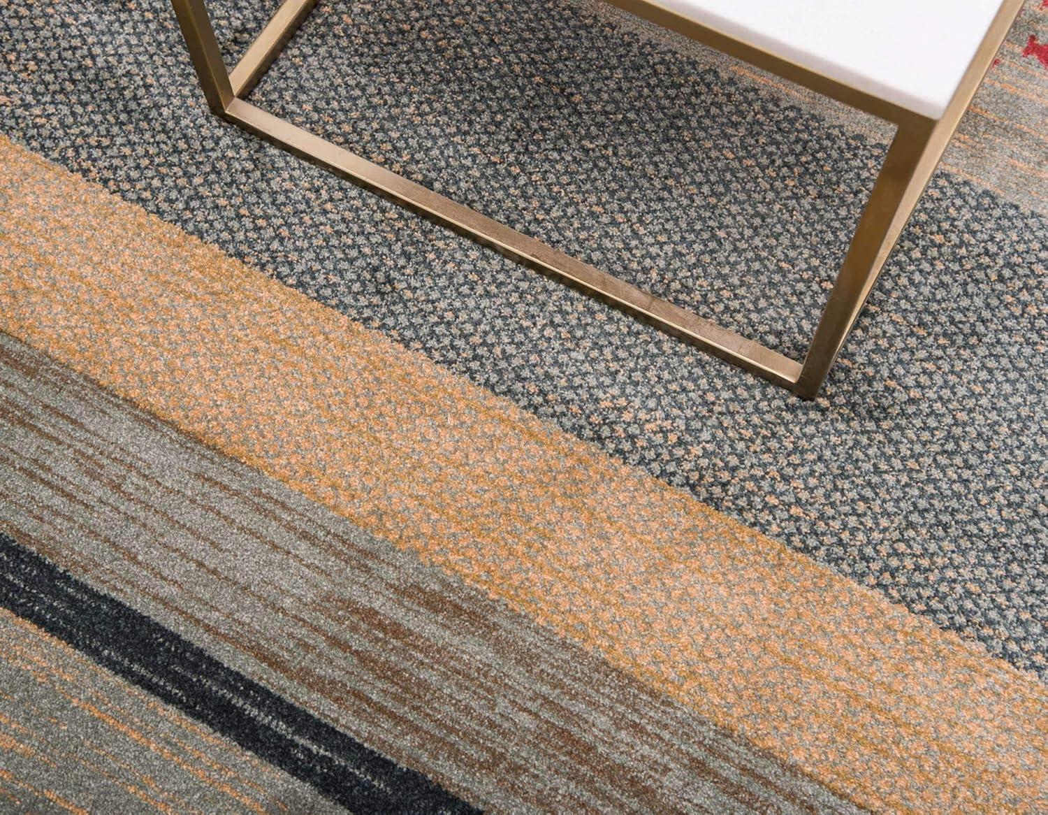 Unique Loom Fars Collection Area Rug - Jordan (5' 1" x 8' Rectangle Blue/Light Blue)