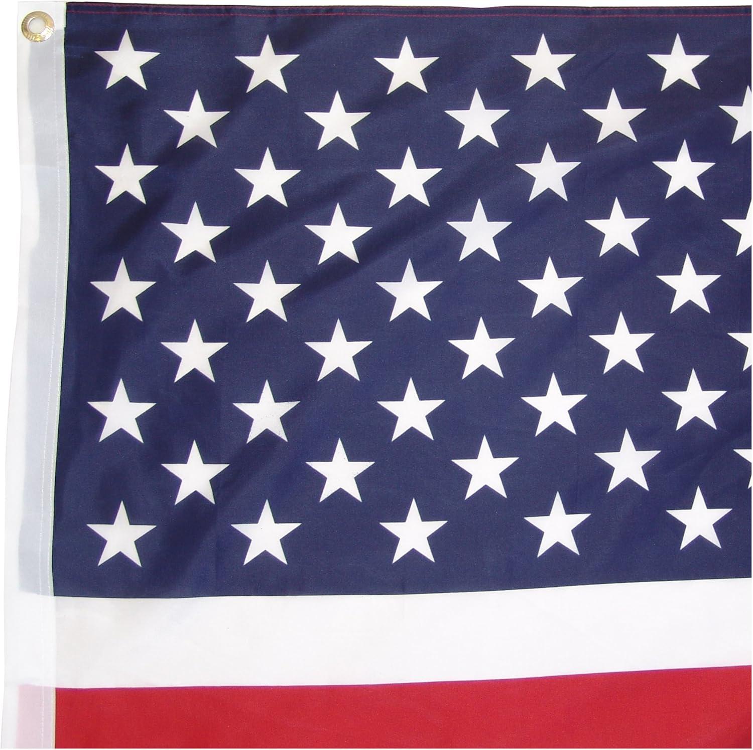 American Flag 3x5 Waterproof Outdoor, Heavy Duty Fade Resistant Bright Color - Long Lasting Polyester Cotton Blend with Brass Grommets