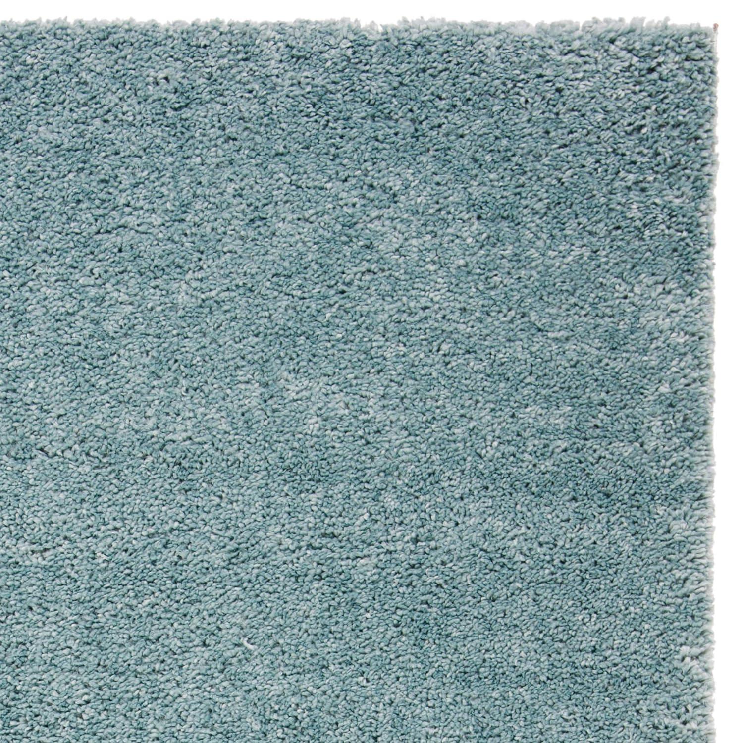 SAFAVIEH August Carlene Solid Plush Shag Runner Rug, Aqua, 2'3" x 8'