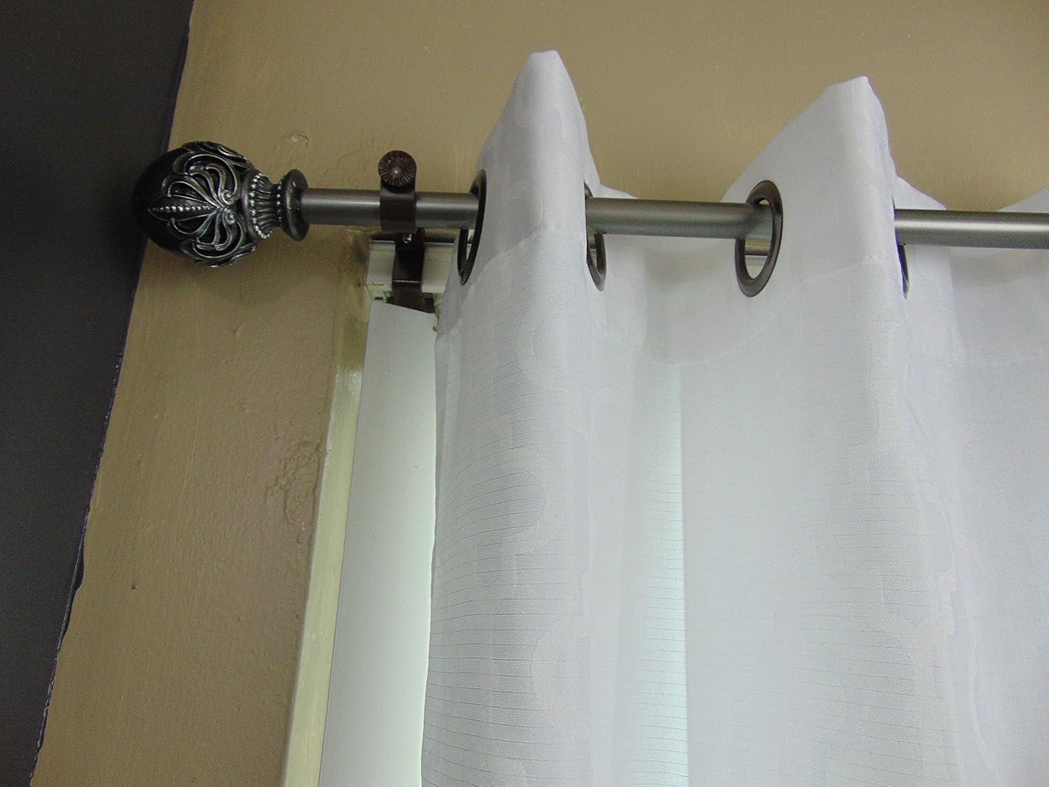 NoNo Bracket - Inside Mounted Blinds Curtain Rod Bracket Attachment (White Set of 3)