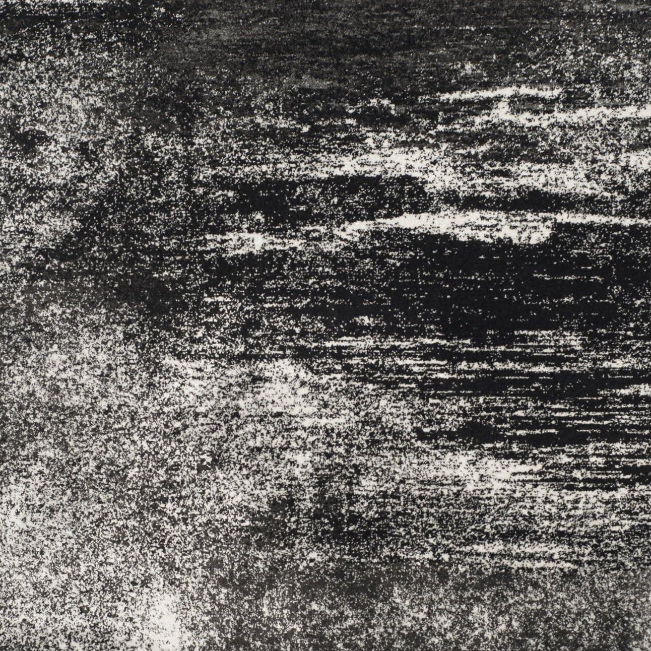 Adirondack ADR112 Machine Made Indoor Area Rug - Silver/Black - 9'x12' - Safavieh