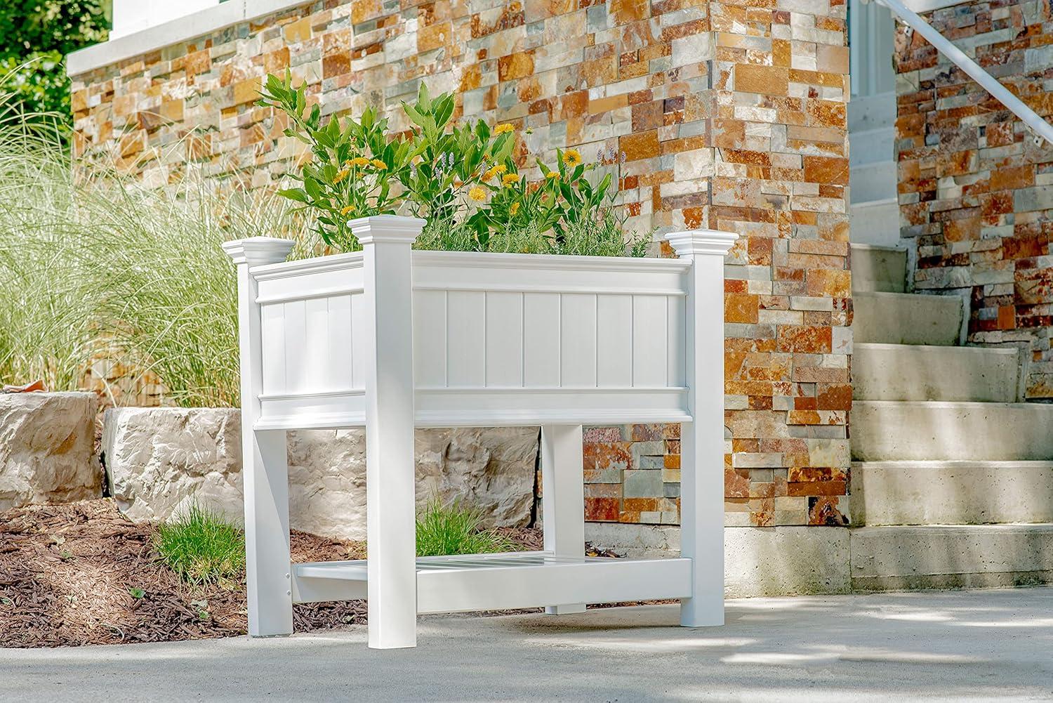 Cambridge Raised Rectangular Planter - Vita