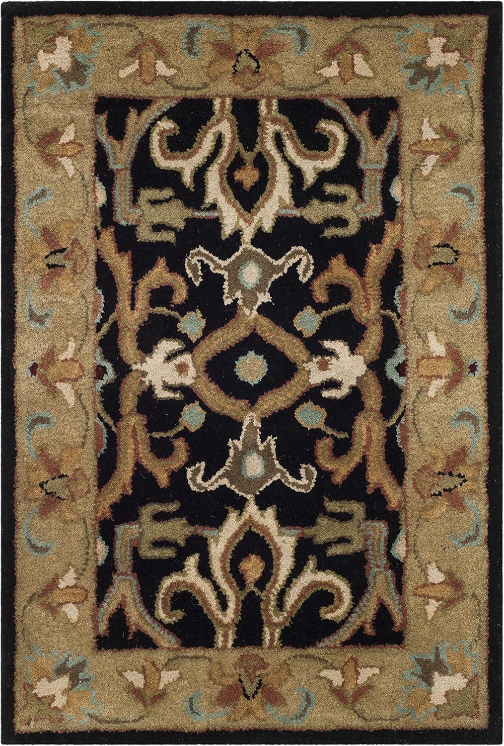 Heritage Charcoal & Beige Hand-Tufted Wool Rectangular Rug