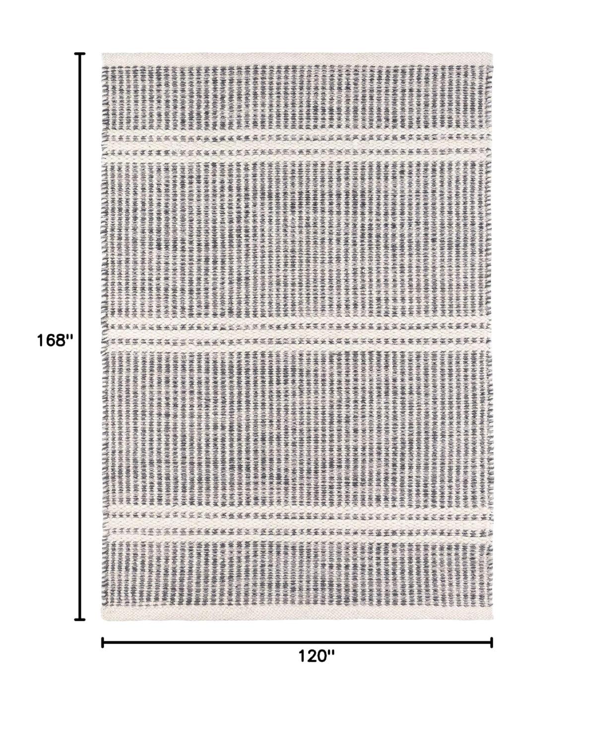 Malta Grey Handwoven Wool Rug