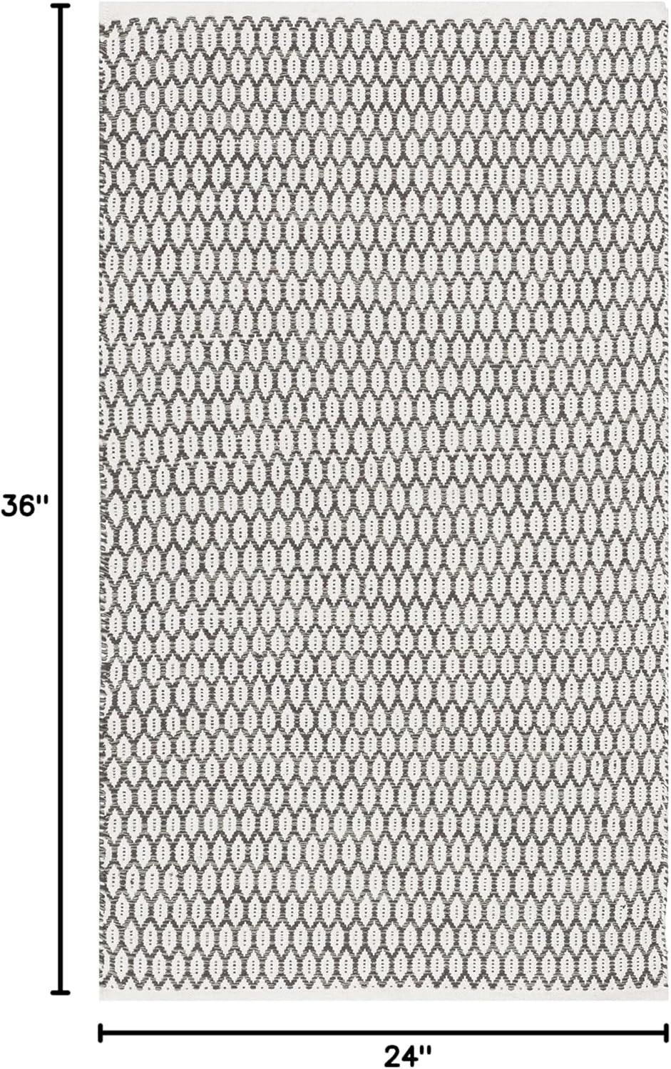 Montauk MTK608 Hand Woven Indoor Accent Rug - Charcoal/Ivory - 2'x3' - Safavieh