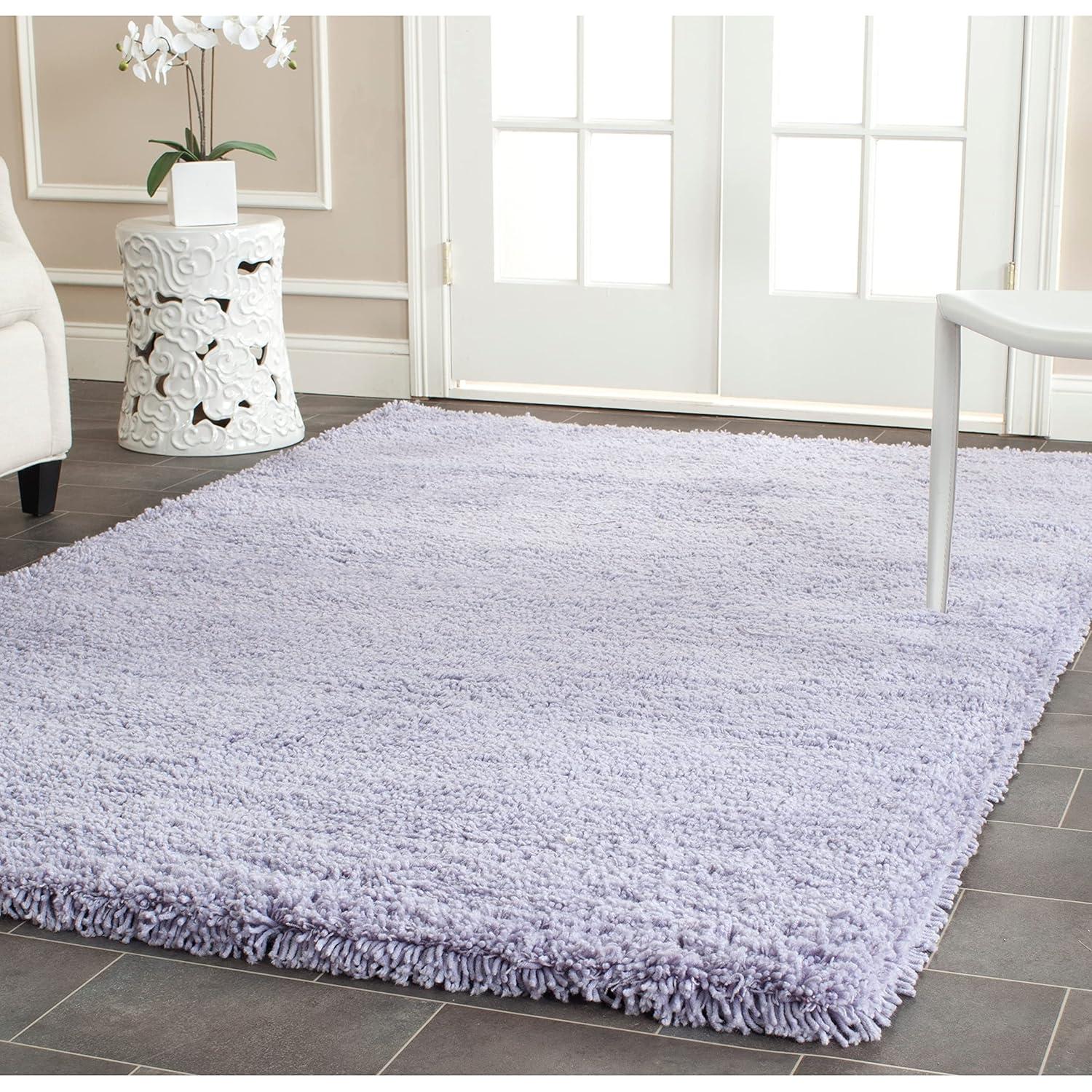 SAFAVIEH Harvey Solid Plush Shag Area Rug, Taupe, 3' x 5'