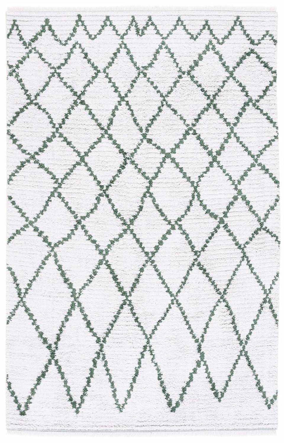 Augustine AGT850 Power Loomed Area Rug - Ivory/Green - 5'x7'7" - Safavieh.