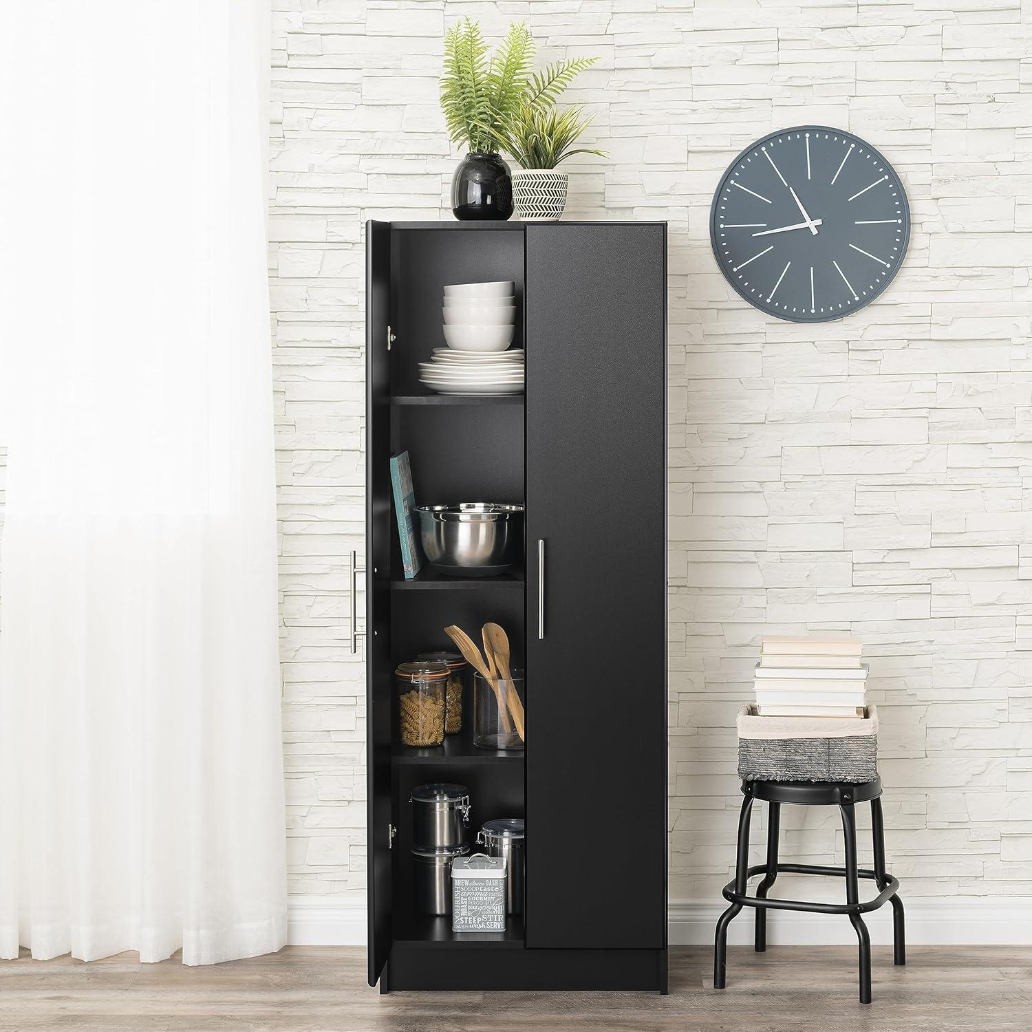 Prepac Elite Deep Storage Cabinet with Fixed and Adjustable Shelves